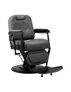 Gabbiano barber chair Bruno graphite with a black base