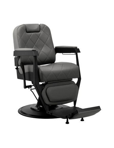 Gabbiano barber chair Bruno graphite with a black base