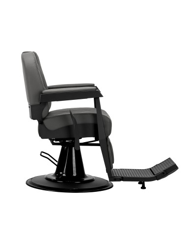 Gabbiano barber chair Bruno graphite with a black base