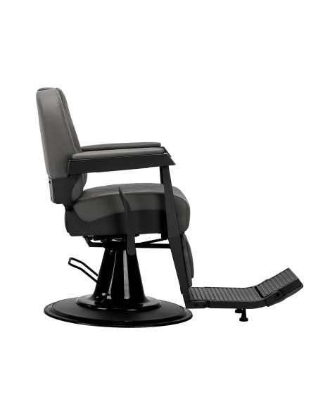 Gabbiano barber chair Bruno graphite with a black base