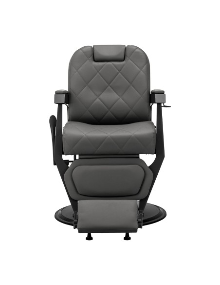Gabbiano barber chair Bruno graphite with a black base