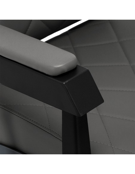 Gabbiano barber chair Bruno graphite with a black base
