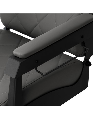 Gabbiano barber chair Bruno graphite with a black base