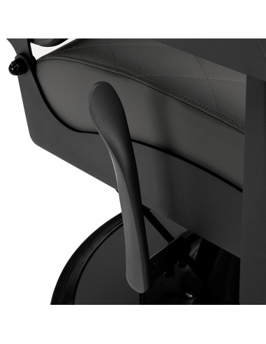 Gabbiano barber chair Bruno graphite with a black base