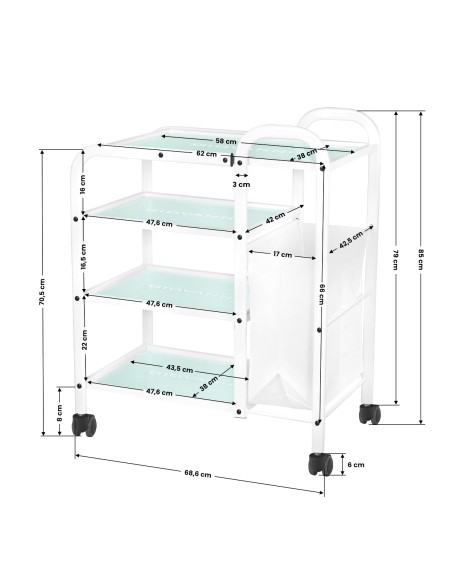 Cosmetic trolley type 1031 giovanni