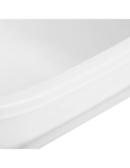 White pedicure tray Simple