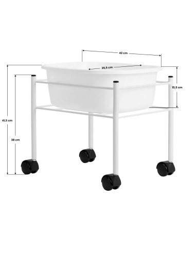 White pedicure tray Simple