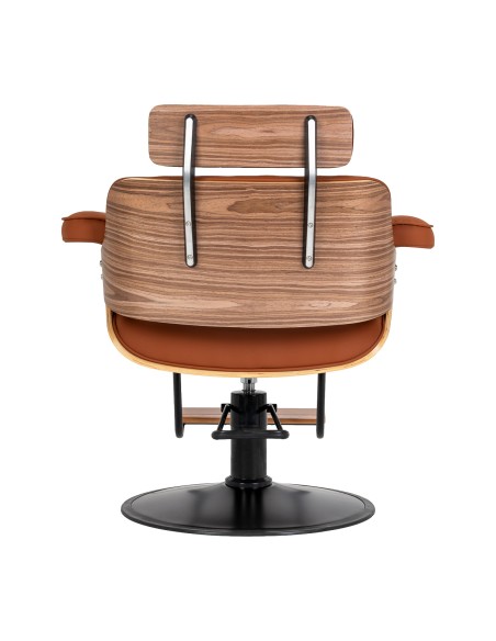 Styling chair Gabbiano Florencja in brown with a black base