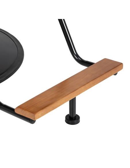 Styling chair Gabbiano Florencja in brown with a black base