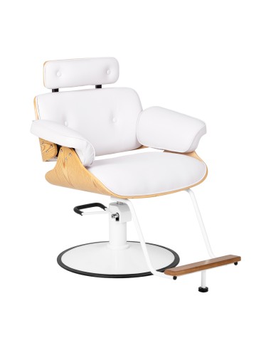 Styling chair Gabbiano Florencja in white with a white base