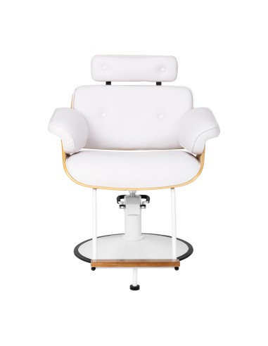 Styling chair Gabbiano Florencja in white with a white base