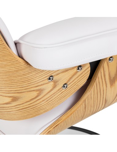 Styling chair Gabbiano Florencja in white with a white base
