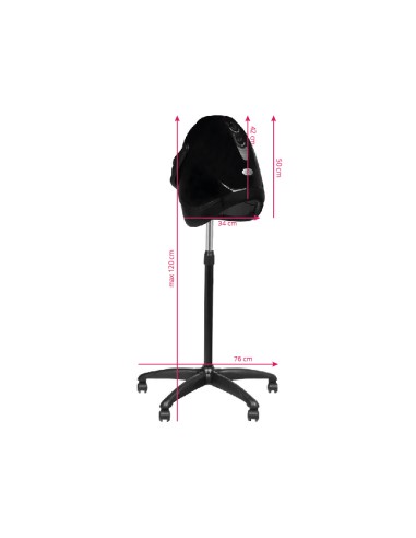 Gabbiano dryer standing hood lx-201s one speed black