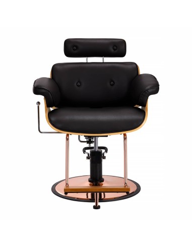 Styling chair Gabbiano Florencja with adjustable headrest in black
