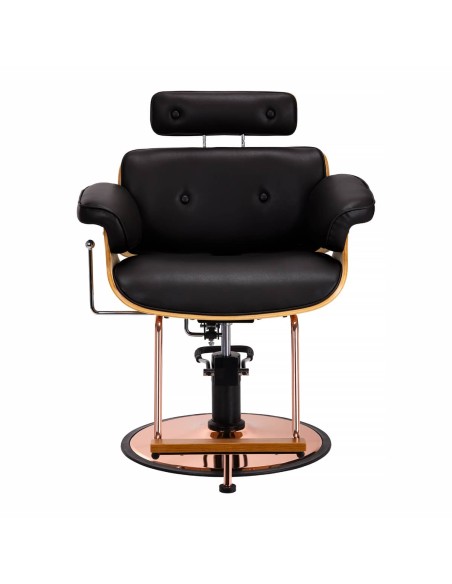 Styling chair Gabbiano Florencja with adjustable headrest in black