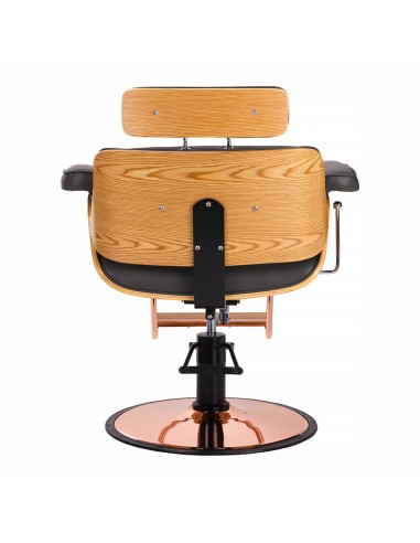 Styling chair Gabbiano Florencja with adjustable headrest in black