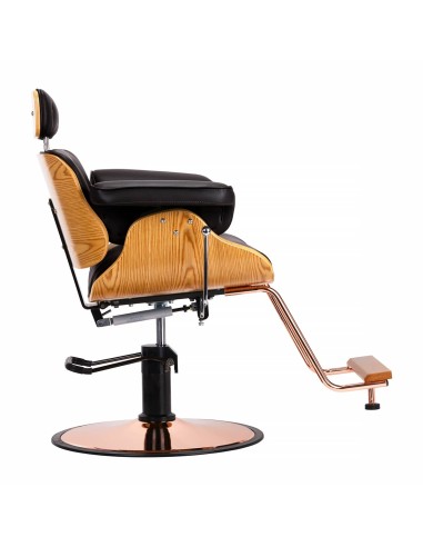 Styling chair Gabbiano Florencja with adjustable headrest in black