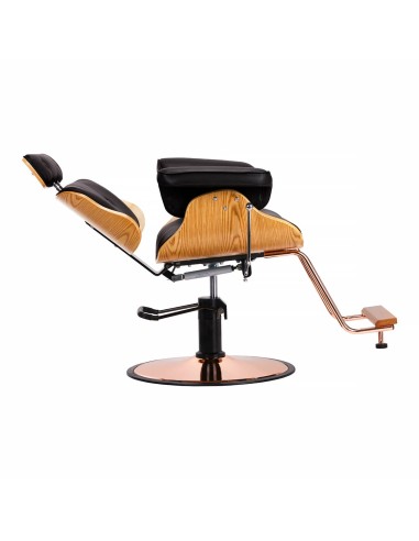 Styling chair Gabbiano Florencja with adjustable headrest in black