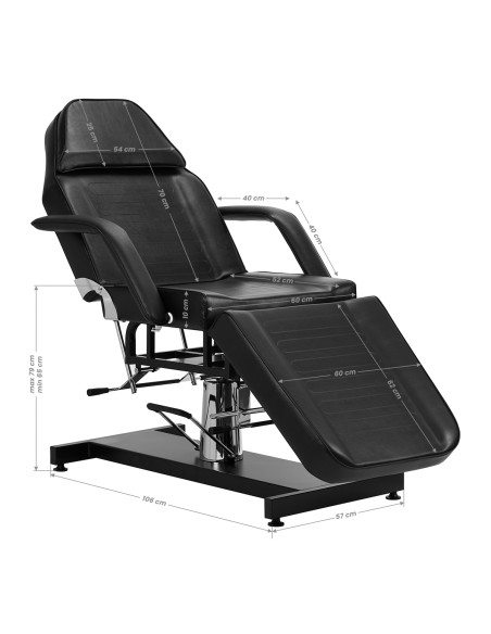 Hydraulic cosmetic chair Basic 210 black