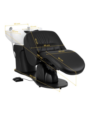 Electric hair wash unit Gabbiano Trycho 2 black