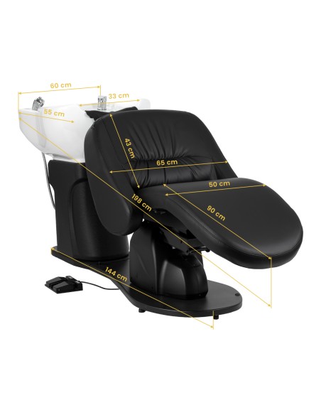 Electric hair wash unit Gabbiano Trycho 2 black