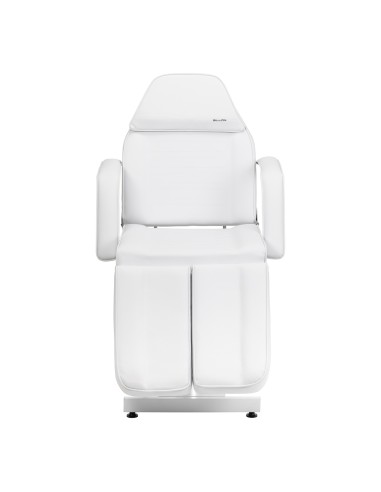 Hydraulic pedicure beauty chair Sillon 210 with rocking function and split footrest white