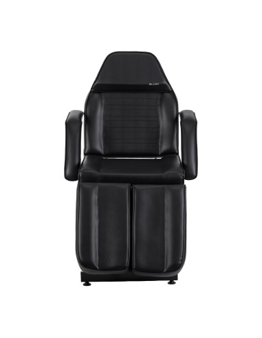 Hydraulic pedicure beauty chair Sillon 210 with rocking function and split footrest black