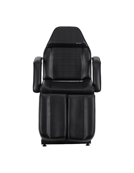 Hydraulic pedicure beauty chair Sillon 210 with rocking function and split footrest black