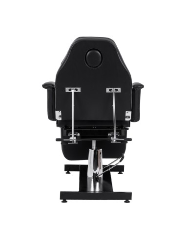Hydraulic pedicure beauty chair Sillon 210 with rocking function and split footrest black