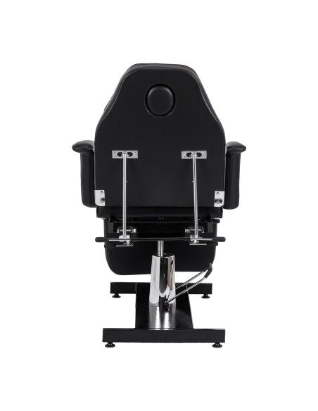 Hydraulic pedicure beauty chair Sillon 210 with rocking function and split footrest black