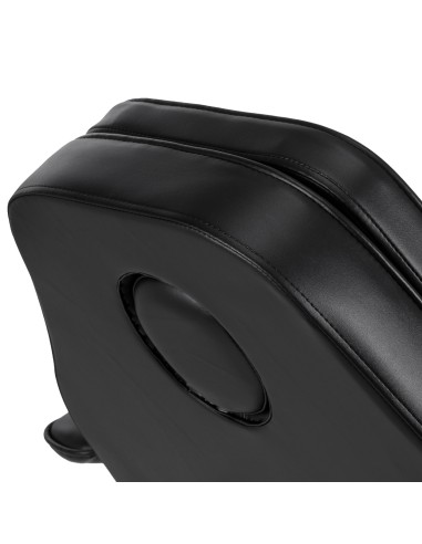 Hydraulic pedicure beauty chair Sillon 210 with rocking function and split footrest black
