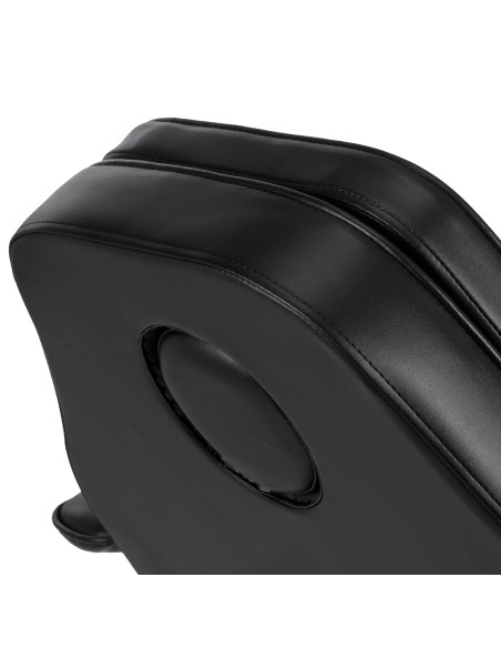 Hydraulic pedicure beauty chair Sillon 210 with rocking function and split footrest black