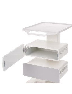 BR-1889 White Mobile Beauty Trolley | Bella Furniture Ireland