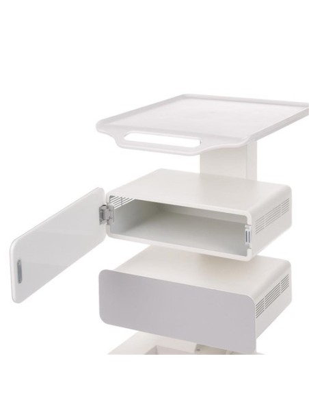 BR-1889 White Mobile Beauty Trolley | Bella Furniture Ireland