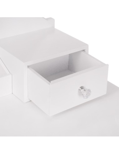 Monica White LED Dressing Table | Bella Furniture Ireland