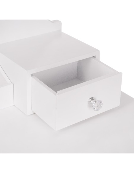 Monica White LED Dressing Table | Bella Furniture Ireland