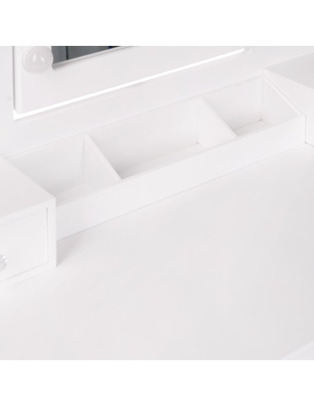 Monica White LED Dressing Table | Bella Furniture Ireland