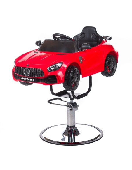 Children's Hairdressing Chair Mercedes For Kids' Cuts Red | Bella Furniture Ireland