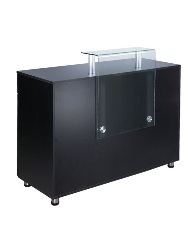 Salon Reception Desk BD-3307 Commercial Salon Furniture Black | Bella Furniture Ireland