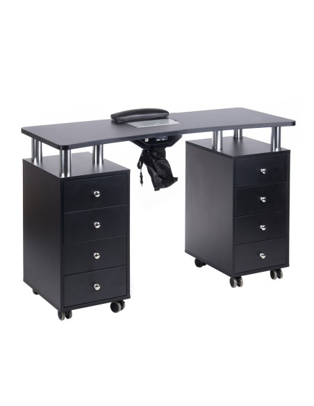 Manicure Table with Dust Extractor BD-3425+P Black | Ireland