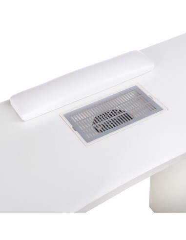 BD-3425+P White Manicure Table with Dust Collector | Bella Furniture Ireland