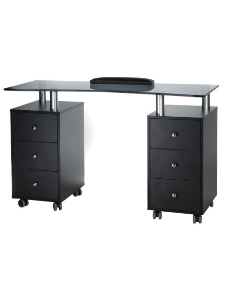 Manicure Table BD-3425-1 Professional Nail Station Black | Bella Furniture Ireland