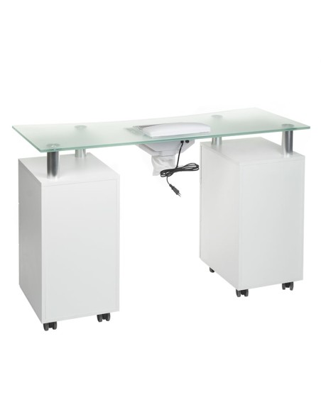 Manicure Table BD-3425-1+O Professional Nail Desk White | Bella Furniture Ireland