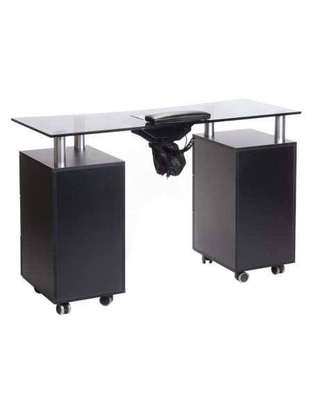 Manicure Table with Dust Extractor BD-3425-1+P Black | Ireland