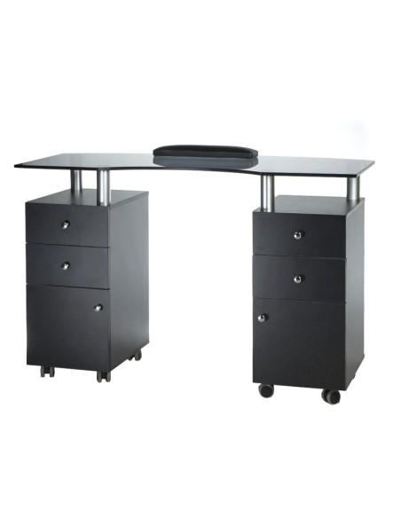 Manicure Table BD-3453 Professional Nail Station Black | Bella Furniture Ireland