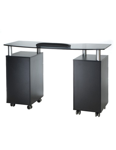Manicure Table BD-3453 Professional Nail Station Black | Bella Furniture Ireland