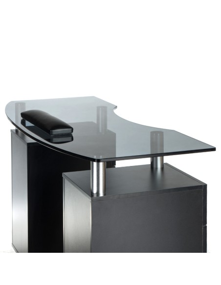 Manicure Table BD-3453 Professional Nail Station Black | Bella Furniture Ireland