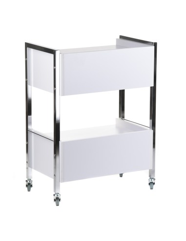 BD-6004 White Mobile Cosmetic Cabinet | Bella Furniture Ireland