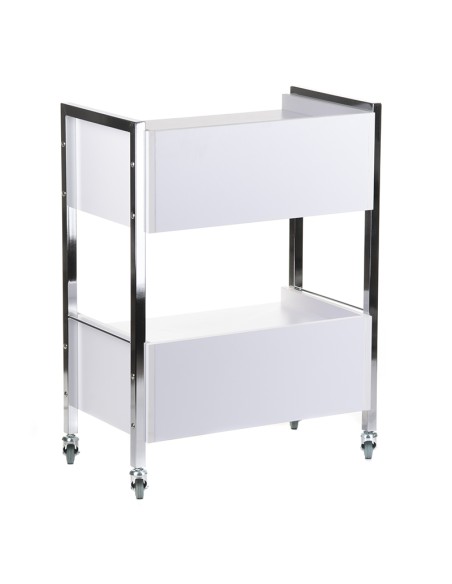 BD-6004 White Mobile Cosmetic Cabinet | Bella Furniture Ireland