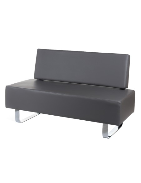 Waiting Room Sofa Messina BD-6713 For Salons Grey | Bella Furniture Ireland